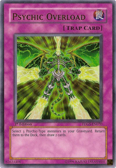 1st Edition, Normal Trap, The Duelist Genesis, Trap, Ultra Rare, Unlimited Psychic Overload [TDGS-EN070] Ultra Rare - Trading Card World