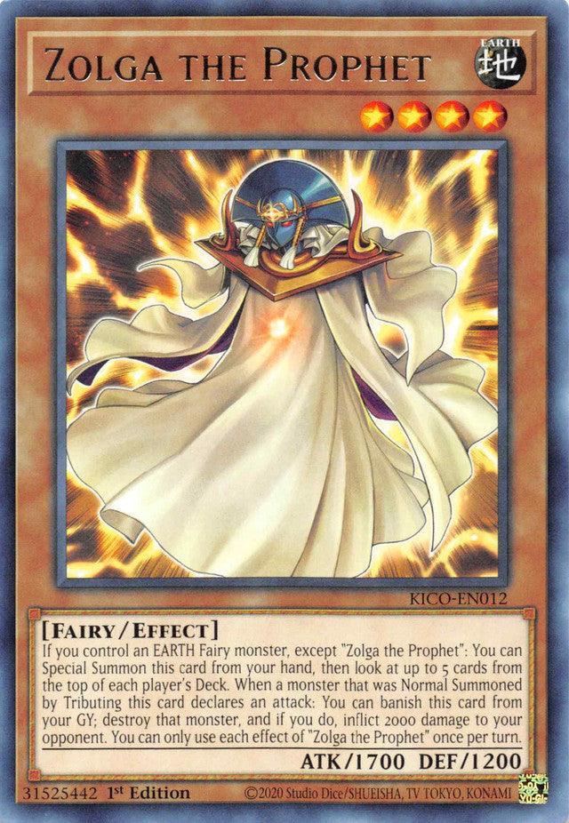 1st Edition, Earth, Effect monster, Fairy, King's Court, Rare Zolga the Prophet (Rare) [KICO-EN012] Rare - Trading Card World
