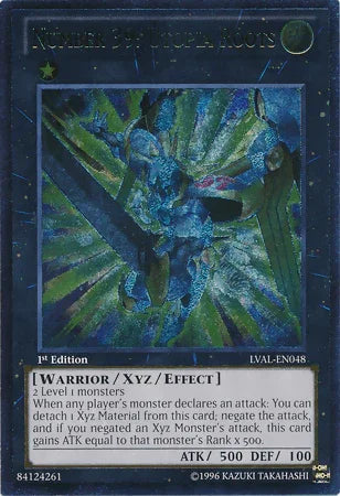 1st Edition, Legacy of the Valiant, Light, Ultimate Rare, Unlimited, Warrior, Xyz/Effect Monster Number 39: Utopia Roots [LVAL-EN048] Ultimate Rare - Trading Card World