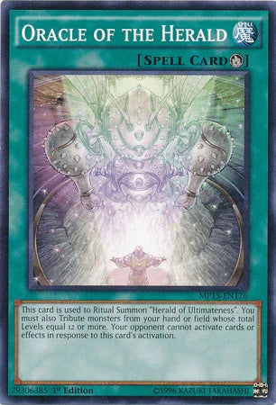 1st Edition, 2015 Mega-Tins Mega Pack, Common, Ritual Spell, Spell Oracle of the Herald [MP15-EN176] Common - Trading Card World