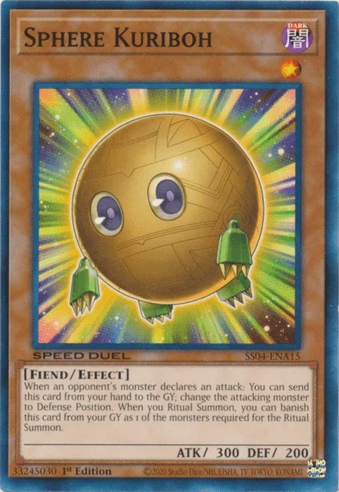 1st Edition, Common, Dark, Effect Monster, Fiend, Speed Duel: Match of the Millennium Sphere Kuriboh [SS04-ENA15] Common - Trading Card World