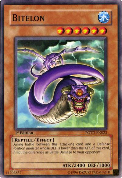 1st Edition, Common, Effect Monster, Power of the Duelist, Reptile, Unlimited, Water Bitelon [POTD-EN023] Common - Trading Card World