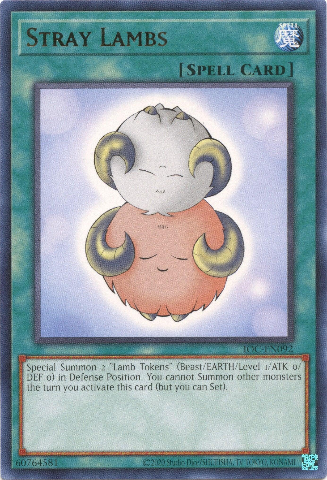 Invasion of Chaos (25th Anniversary Edition), Normal Spell, Rare, Spell, Unlimited Stray Lambs (25th Anniversary) [IOC-EN092] Rare - Trading Card World