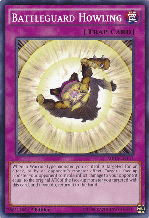 1st Edition, 2015 Mega-Tins Mega Pack, Common, Normal Trap, Trap Battleguard Howling [MP15-EN111] Common - Trading Card World