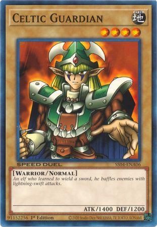 1st Edition, Common, Earth, Normal Monster, Speed Duel: Match of the Millennium, Warrior Celtic Guardian [SS04-ENA06] Common - Trading Card World