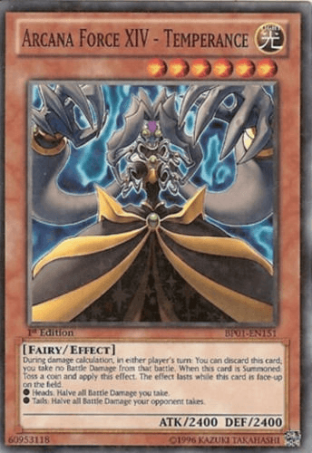 1st Edition, Battle Pack: Epic Dawn, Effect Monster, Fairy, Light, Starfoil Rare, Unlimited Arcana Force XIV - Temperance [BP01-EN151] Starfoil Rare - Trading Card World