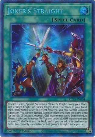 1st Edition, Collector's Rare, King's Court, Normal Spell, Spell Joker's Straight (Collector's Rare) [KICO-EN004] Collector's Rare - Trading Card World