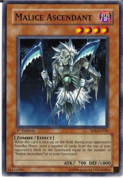 1st Edition, Common, Dark, Effect Monster, Shadow of Infinity, Unlimited, Zombie Malice Ascendant [SOI-EN030] Common - Trading Card World