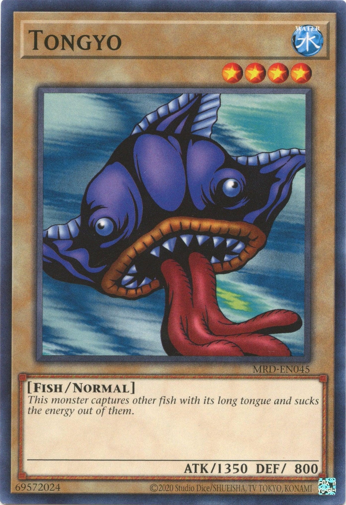Common, Fish, Metal Raiders (25th Anniversary Edition), Normal Monster, Unlimited, Water Tongyo (25th Anniversary) [MRD-EN045] Common - Trading Card World