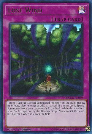 1st Edition, Duel Devastator, Normal Trap, Trap, Ultra Rare Lost Wind [DUDE-EN049] Ultra Rare - Trading Card World