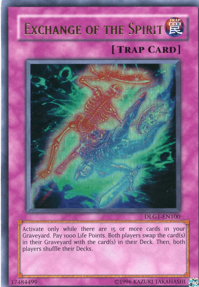 Dark Legends, Normal Trap, Trap, Ultra Rare, Unlimited Exchange of the Spirit [DLG1-EN100] Ultra Rare - Trading Card World