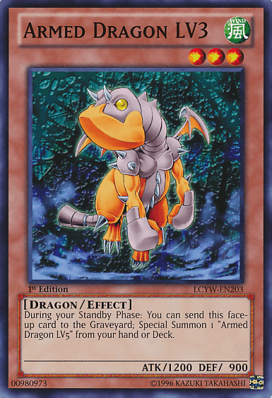 1st Edition, Common, Dragon, Effect Monster, Legendary Collection 3: Yugi's World, Unlimited, Wind Armed Dragon LV3 [LCYW-EN203] Common - Trading Card World