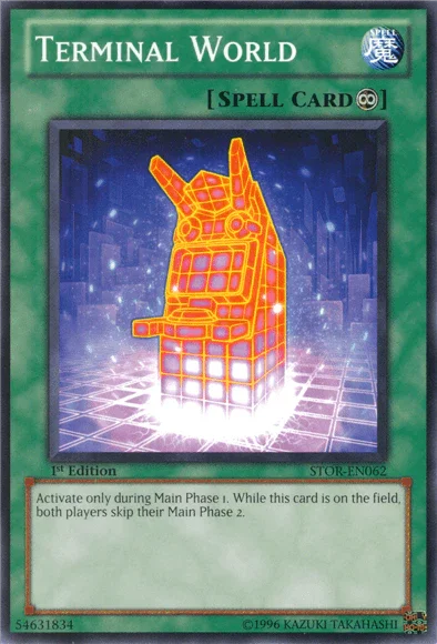 1st Edition, Common, Continuous Spell, Spell, Storm of Ragnarok, Unlimited Terminal World [STOR-EN062] Common - Trading Card World