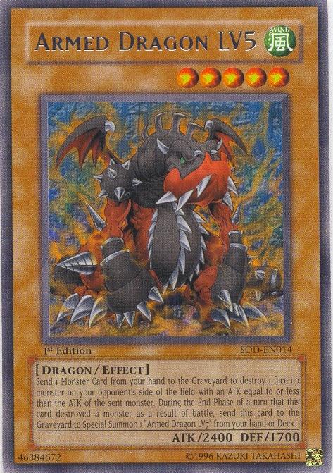 1st Edition, Dragon, Effect Monster, Rare, Soul of the Duelist, Unlimited, Wind Armed Dragon LV5 [SOD-EN014] Rare - Trading Card World