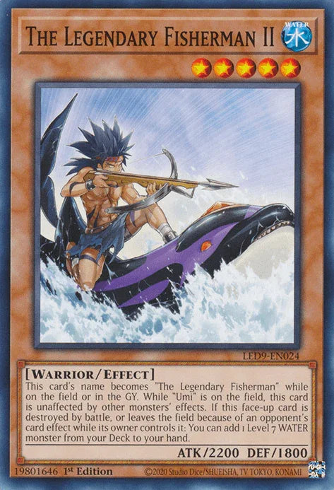 1st Edition, Common, Effect Monster, Legendary Duelists: Duels From the Deep, Warrior, Water The Legendary Fisherman II [LED9-EN024] Common - Trading Card World