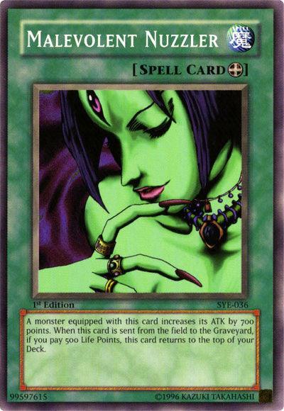 1st Edition, Common, Equip Spell, Spell, Starter Deck: Yugi Evolution, Unlimited Malevolent Nuzzler [SYE-036] Common - Trading Card World