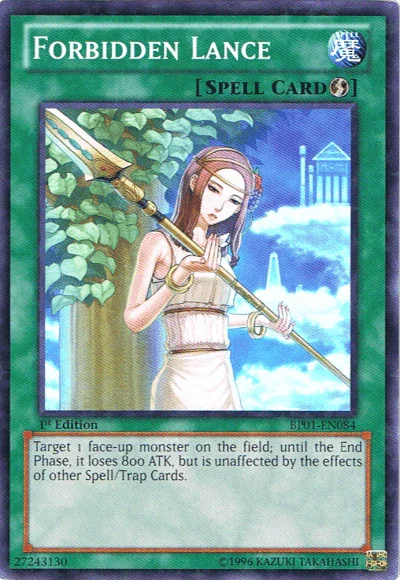 1st Edition, Battle Pack: Epic Dawn, Quick Play Spell, Spell, Starfoil Rare, Unlimited Forbidden Lance [BP01-EN084] Starfoil Rare - Trading Card World