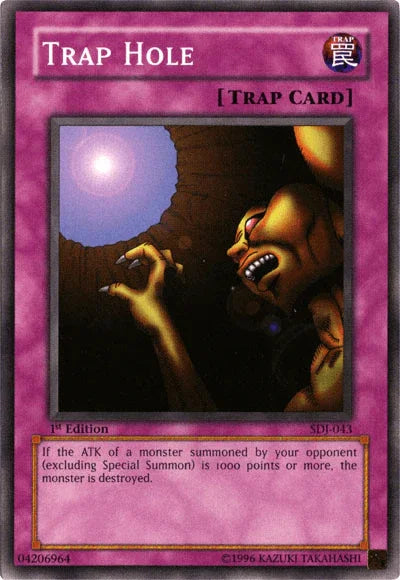 1st Edition, Common, Normal Trap, Starter Deck: Joey, Trap, Unlimited Trap Hole [SDJ-043] Common - Trading Card World