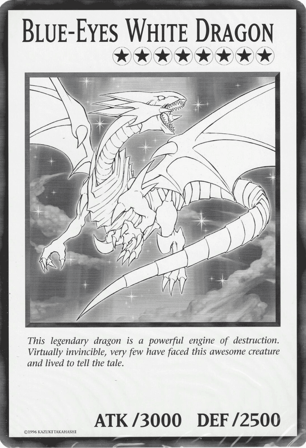 Common, Dragon, Duel Overload, Light, Normal Monster, Unlimited Blue-Eyes White Dragon (Oversized) Common - Trading Card World