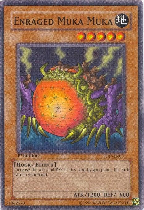 1st Edition, Common, Earth, Effect Monster, Rock, Soul of the Duelist, Unlimited Enraged Muka Muka [SOD-EN031] Common - Trading Card World