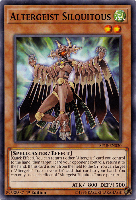 1st Edition, Common, Effect Monster, Spellcaster, Star Pack VRAINS, Wind Altergeist Silquitous [SP18-EN030] Common - Trading Card World