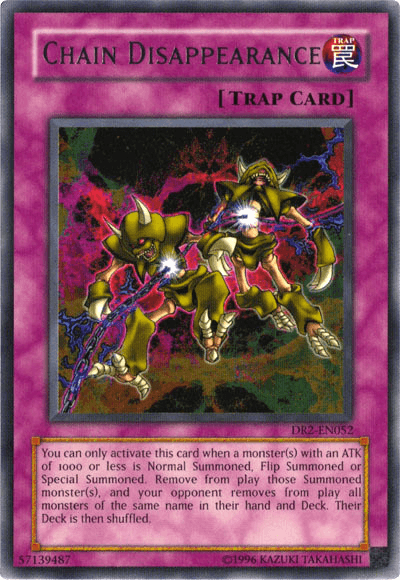 Dark Revelation Volume 2, Normal Trap, Rare, Trap, Unlimited Chain Disappearance [DR2-EN052] Rare - Trading Card World