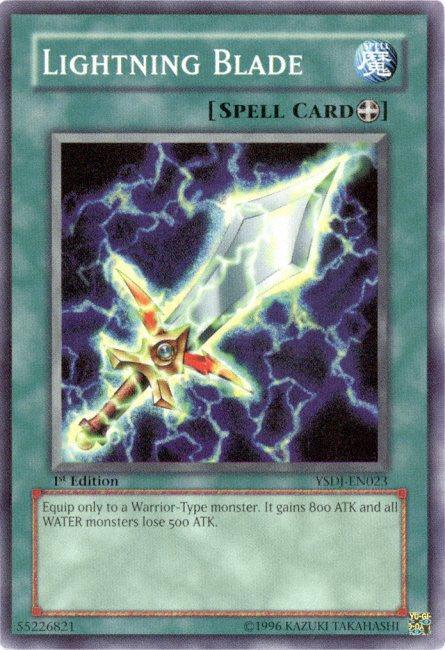 1st Edition, Common, Equip Spell, Spell, Starter Deck: Jaden Yuki, Unlimited Lightning Blade [YSDJ-EN023] Common - Trading Card World