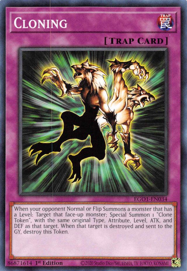 Common, Egyptian God Deck: Obelisk the Tormentor Unlimited, Normal Trap, Trap, Unlimited Cloning [EGO1-EN034] Common - Trading Card World