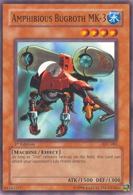 1st Edition, Common, Effect Monster, Invasion of Chaos, Machine, Unlimited, Water Amphibious Bugroth Mk-3 [IOC-081] Common - Trading Card World