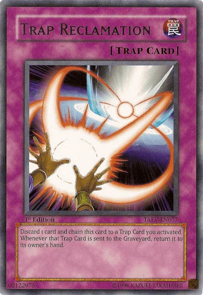 1st Edition, Normal Trap, Rare, Tactical Evolution, Trap, Unlimited Trap Reclamation [TAEV-EN077] Rare - Trading Card World
