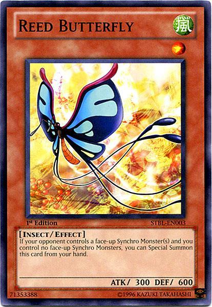 1st Edition, Common, Effect Monster, Insect, Starstrike Blast, Unlimited, Wind Reed Butterfly [STBL-EN003] Common - Trading Card World