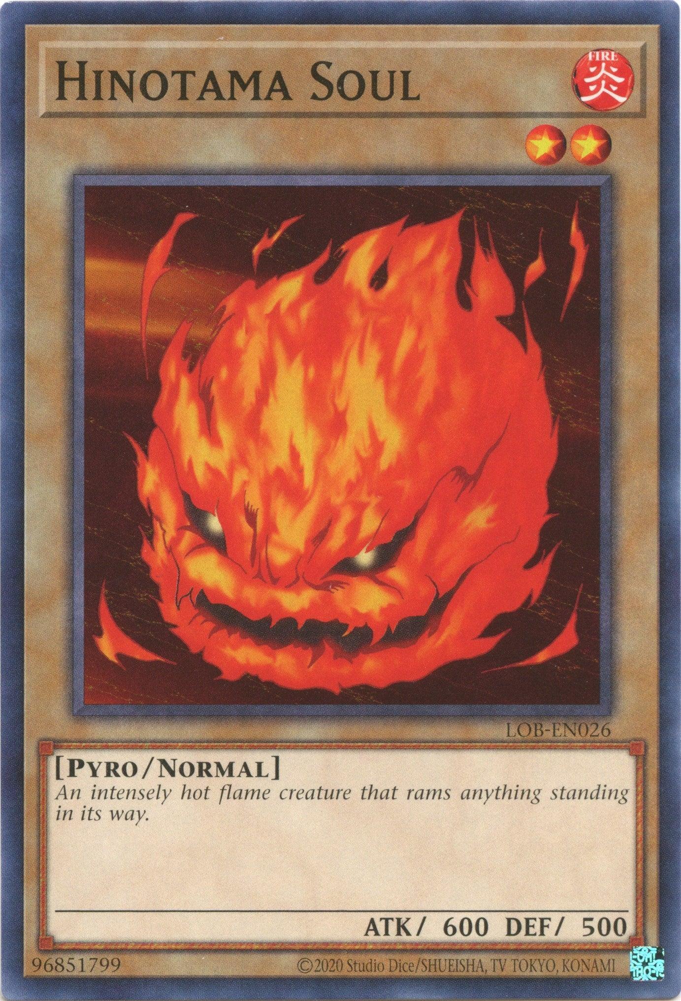 Common, Fire, Legend of Blue Eyes White Dragon (25th Anniversary Edition), Normal Monster, Pyro, Unlimited Hinotama Soul (25th Anniversary) [LOB-EN026] Common - Trading Card World