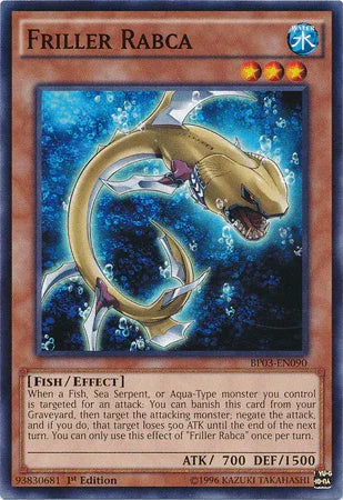 1st Edition, Battle Pack 3: Monster League, Common, Effect Monster, Fish, Water Friller Rabca [BP03-EN090] Common - Trading Card World