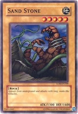 Common, Earth, Normal Monster, Rock, The Legend of Blue Eyes White Dragon, Unlimited Sand Stone [LOB-EN109] Common - Trading Card World