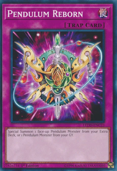 1st Edition, Common, Legendary Dragon Decks, Normal Trap, Trap Pendulum Reborn [LEDD-ENC23] Common - Trading Card World
