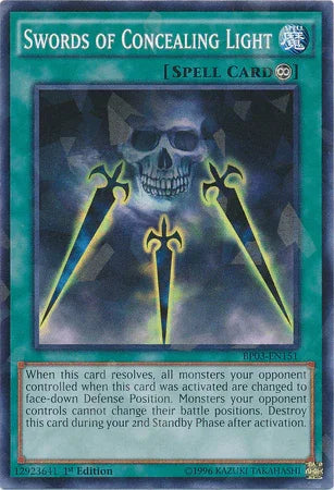 1st Edition, Battle Pack 3: Monster League, Continuous Spell, Shatterfoil Rare, Spell Swords of Concealing Light [BP03-EN151] Shatterfoil Rare - Trading Card World