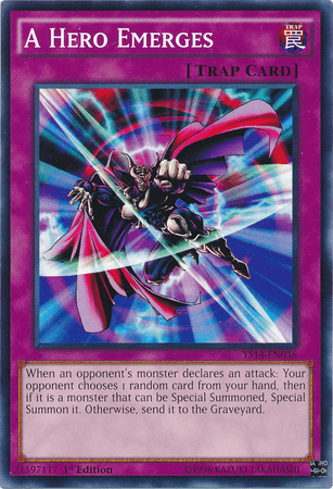 1st Edition, Common, Normal Trap, Super Starter: Space-Time Showdown, Trap A Hero Emerges [YS14-EN036] Common - Trading Card World