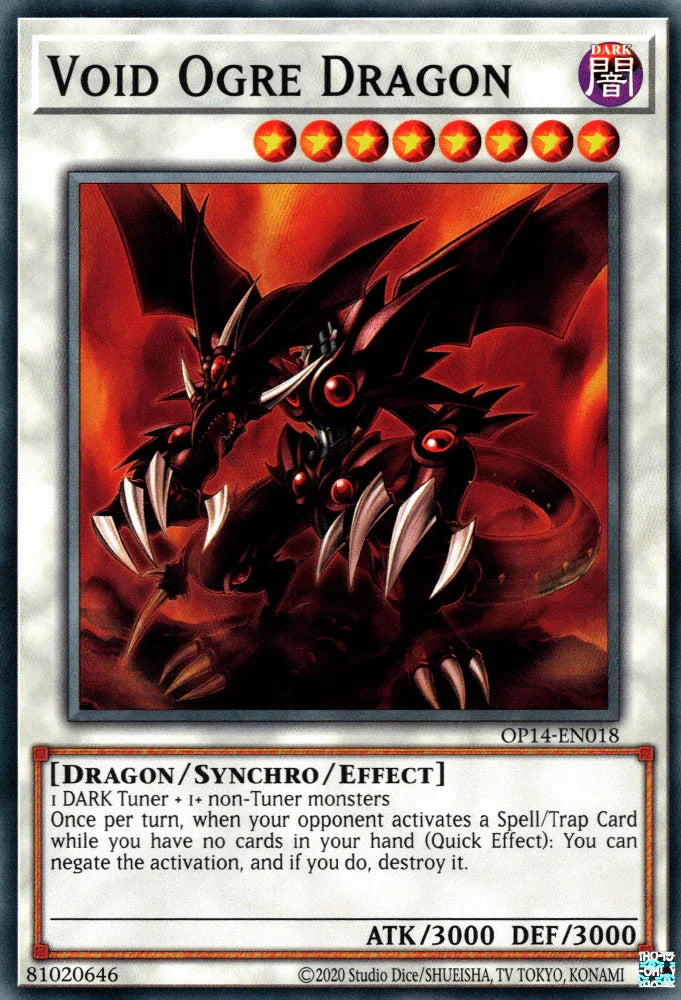 Common, Dark, Dragon, OTS Tournament Pack 14, Synchro/Effect Monster, Unlimited Void Ogre Dragon [OP14-EN018] Common - Trading Card World