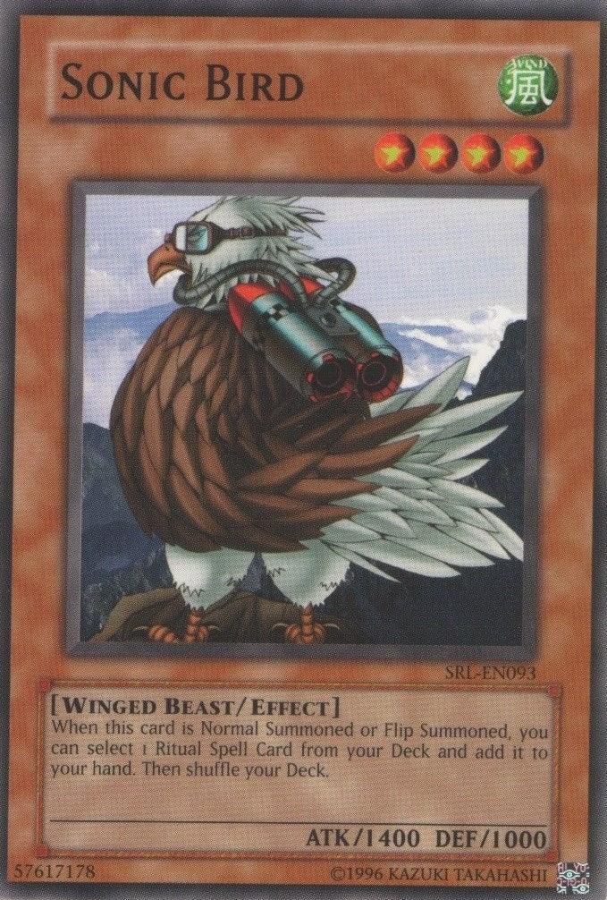 Common, Effect Monster, Spell Ruler, Unlimited, Wind, Winged Beast Sonic Bird [SRL-EN093] Common - Trading Card World