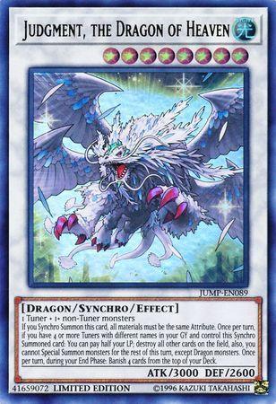 Dragon, Light, Limited, Shonen Jump Magazine Promos, Synchro/Effect Monster, Ultra Rare Judgment, the Dragon of Heaven [JUMP-EN089] Ultra Rare - Trading Card World