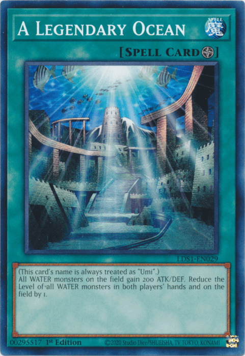1st Edition, Common, Field Spell, Legendary Duelists: Season 1, Spell A Legendary Ocean [LDS1-EN029] Common - Trading Card World