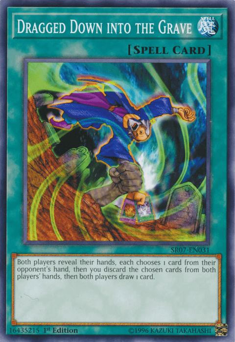 1st Edition, Common, Normal Spell, Spell, Structure Deck: Zombie Horde Dragged Down into the Grave [SR07-EN031] Common - Trading Card World