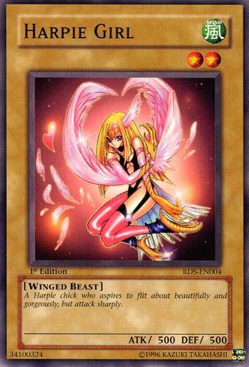 1st Edition, Common, Normal Monster, Rise of Destiny, Unlimited, Wind, Winged Beast Harpie Girl [RDS-EN004] Common - Trading Card World