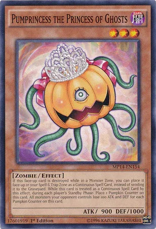 1st Edition, 2014 Mega-Tins Mega Pack, Common, Dark, Effect Monster, Zombie Pumprincess the Princess of Ghosts [MP14-EN154] Common - Trading Card World