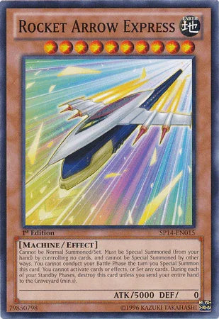 1st Edition, Common, Earth, Effect Monster, Machine, Star Pack 2014 Rocket Arrow Express [SP14-EN015] Common - Trading Card World