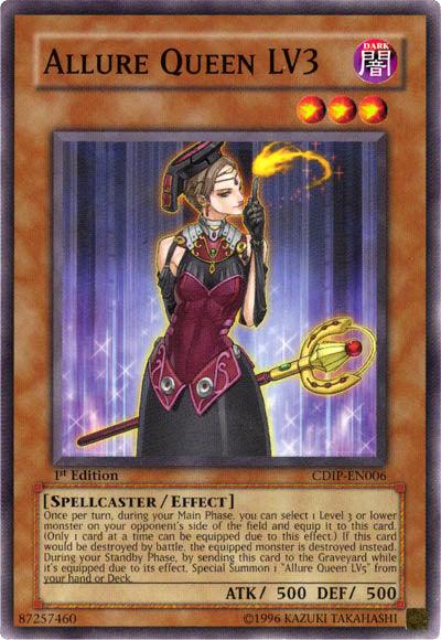 1st Edition, Common, Cyberdark Impact, Dark, Effect Monster, Spellcaster, Unlimited Allure Queen LV3 [CDIP-EN006] Common - Trading Card World