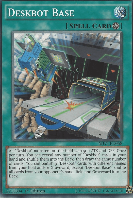 1st Edition, Common, Field Spell, Shining Victories, Spell, Unlimited Deskbot Base [SHVI-EN068] Common - Trading Card World