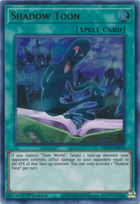 1st Edition, Dragons of Legend: The Complete Series, Normal Spell, Spell, Ultra Rare Shadow Toon [DLCS-EN076] Ultra Rare - Trading Card World
