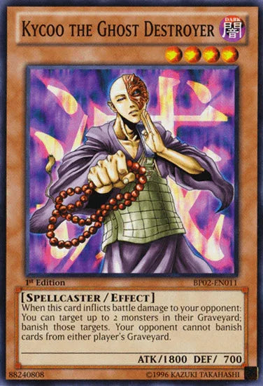 1st Edition, Battle Pack 2: War of the Giants, Dark, Effect Monster, Mosaic Rare, Spellcaster, Unlimited Kycoo the Ghost Destroyer [BP02-EN011] Mosaic Rare - Trading Card World
