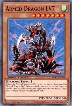 1st Edition, Common, Dragon, Effect Monster, Speed Duel GX: Duel Academy Box, Wind Armed Dragon LV7 [SGX1-ENC08] Common - Trading Card World